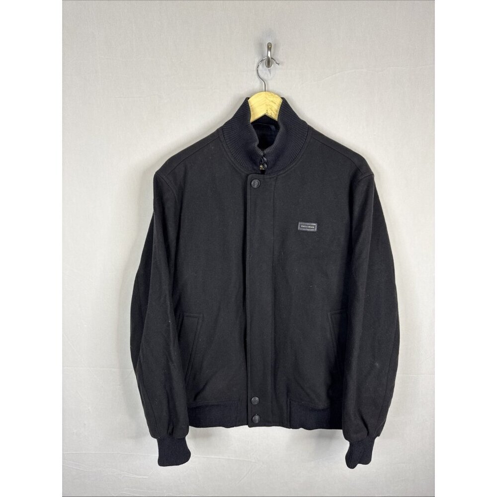 Paul & Shark Yachting Wool Blouson Bomber Jacket Black Men’s Medium